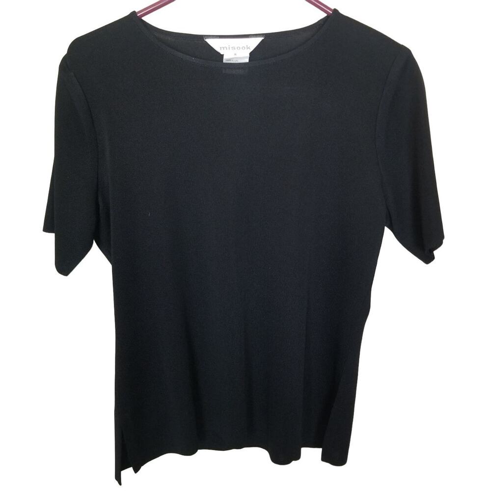 Exclusively Misook Womens Top Sz S Classic Career Corp Shoulder Pads Minimalist